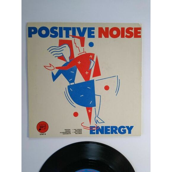 Positive Noise Positive Negative 7" Record UK Synth-Pop New Wave 1981 Statik - Picture 2 of 4
